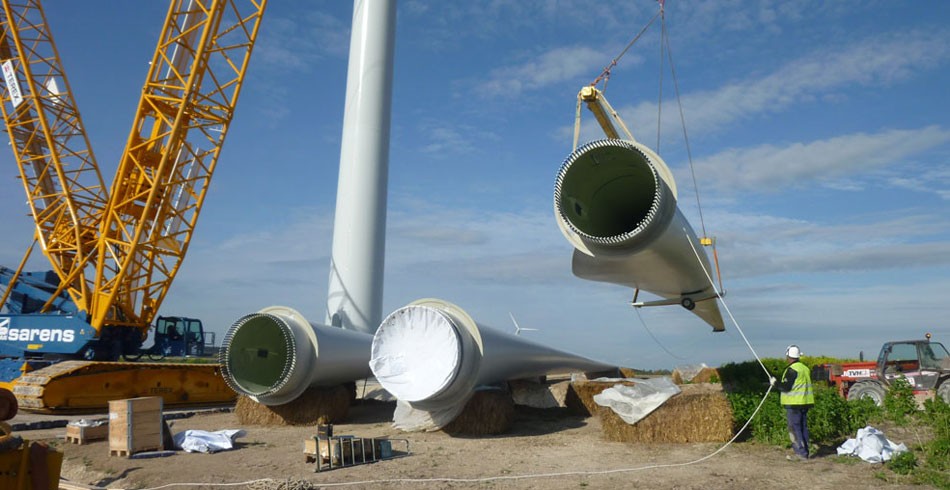 Construction at Hornsdale wind farm