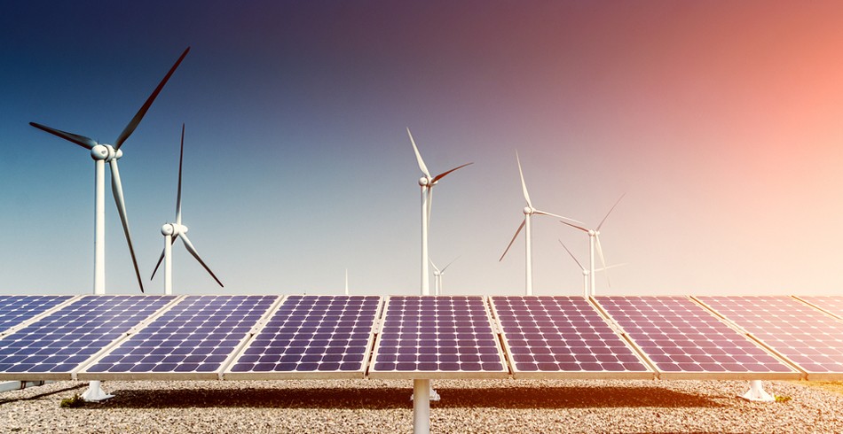 Wind turbines and solar panels (quinbrook fund)