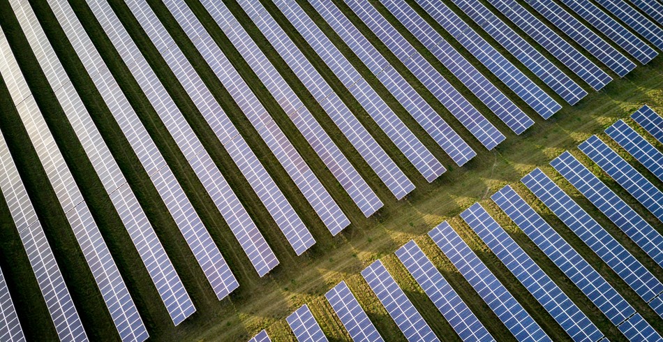 Aerial shot of solar fam (lightsource bp)