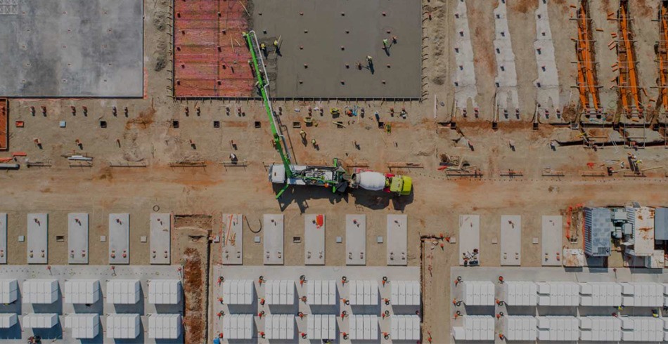 Construction site at Neoen's Capital Battery (western australia)