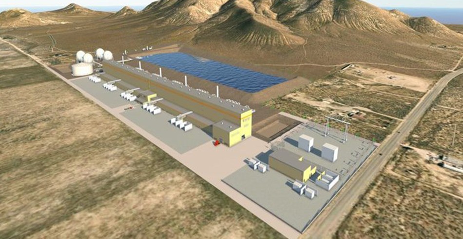Rendered image of Hydrostor A-CAES energy storage facility (Goldman Sachs)