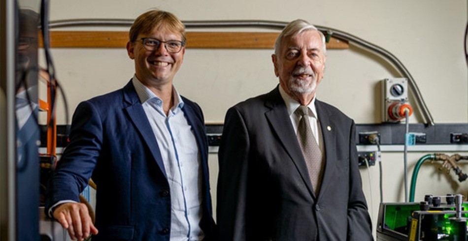 Founder and CEO of HB11 Energy Dr Warren McKenzie with cofounder Prof Heinrich Hora (spain)