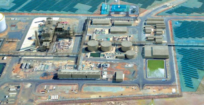 Rendered aerial image of the Yuri Green Hydrogen Project (yokogawa)