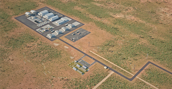 Rendered aerial shot of the SA Government's hydrogen project at Whyalla (bill)